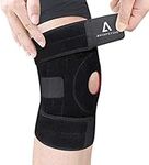 ANOOPSYCHE Knee Brace Support, Open-Patella Knee Support for Men Women, Breathable Non-Slip Knee Stability, Adjustable for Paintball, Joint Pain, Basketball, Running, Volleyball