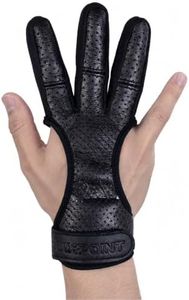 Helixpoint Archery 3 Finger Leather Shooting Glove Finger Protector for Recurve & Longbow Bows, Traditional Archery Glove, for Men, Women & Youth in S/M/L/XL Sizes (X-Large)