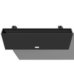 Veradek Brooklyn Rectangular Window Box Wall/Railing Planter (9 inch H x 10 inch W x 36 inch L, Black)