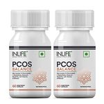 INLIFE PCOS Supplements for Women | PCOS Balance Capsule | Myo Inositol D Chiro Inositol Shatavari Manjistha Vitamins Minerals -60 Vegetarian Capsules (Pack of 2, 120)