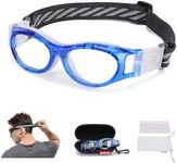 SooGree Kids Sport Glasses Basketball Football Safety Goggles Glasses Boys Safety Eyewear Anti Shock Collision Glasses Frame 7-14 (Blue)