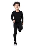 LANBAOSI Boys & Girls Long Sleeve Compression Shirts and Pant 2 Pcs Set