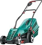 Bosch Home and Garden Rotak 34R Electric Lawnmower (1300 W, Cutting width: 34 cm, 20-70 mm adjustable cutting height, In carton packaging)