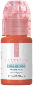 PMU Pigment for Lip (0.5fl.oz/15ml) Professional Tattoo Ink for Long-Lasting Lips Color Microblading Ink Permanent Makeup Beauty Tattoo Supplies(T67-Orange-Pink-15ml)
