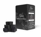 Noir Shisha Charcoal 25mm Cubes - Super Premium Natural Hookah Coal - 72 Pieces, Chemical-Free, Coconut Shell, Long-Lasting Hookah coal for Better Flavour, Low Ash, Fast Ignition, Odourless, 1KG