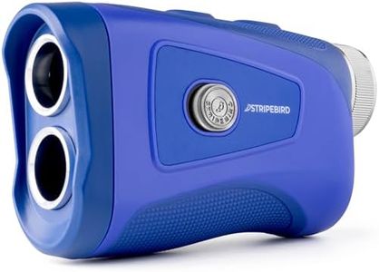 Stripebird - Pro Tour Golf Rangefinder with Slope (Blue) - Range Finder Golf with Ultra-Strength Magnet - Laser Rangefinder w/Slope Technology & Flag Pole Lock Vibration - Golf Range Finder