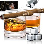 YouYah Cigar Whiskey Glasses with C