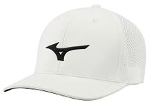 Mizuno Tour Vent Adjustable Hat White/Black