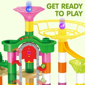 JOYIN Glowing Marble Run Set – 236-Piece STEM Toy for Kids