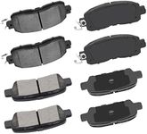 cciyu D905 D1650 Front Rear Ceramic Brake Pads Kits 8pcs fit For 2013-2017 For Nissan Altima