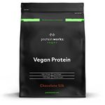 Protein Works - Vegan Protein Powder, Plant Based Protein Shake, Vegan Blend, Gluten Free, 66 Servings, Chocolate Silk, 2 kg