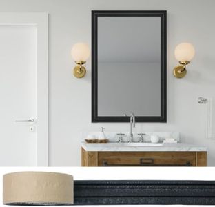 WAPANE 180" x 3.1" Peel Stick Foam Molding Baseboard Trim Self Adhesive, Crown Molding Wallpaper Border Flexible, 3D Wall Edging Lines Foam Wall Base Moulding Trim for Home DIY Decoration