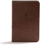 CSB Compact Bible, Brown LeatherTou