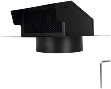 RANSOTO 8 Inch Roof Vents Cover Cap Roof Exhaust Vent for Bathroom Ventilation Fan System with Damper Galvanized Steel