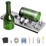XSQD Glass Bottle Cutting Kit, Stainless Steel Glass Circular Cutting Tool, Plant Container, Candle Holder Creation Set, DIY Glass Craft Tools, Suitable For Cutting Beer, Champagne, Champagne And Wine