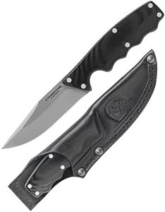 Condor Tool & Knife Credo Knife | Hunting Knife | Pocket Sized 420 HC Stainless Steel Full Tang Knife with Hand Crafted Welted Leather Sheath | Fixed Blade Hunting Knife | 3.53in Blade | 7.41oz