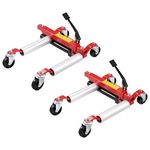 VEVOR Wheel Dolly, Max Capacity 1500 Lbs Car Dolly, Car Jack Dolly Lifter with Wheels, Heavy Duty Vehicle Positioning Hydraulic Tire Jack, for Vehicle Car Auto Repair Moving, Set of 2