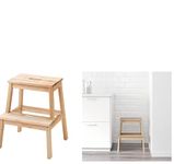 IKEA BEKVÄM Step Stool Solid Beech 50 cm