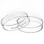 stonylab Glass Petri Dish, 100x20 mm Autoclavable Borosilicate Glass Cell Culture Dish Petri Dish with Clear Lid for Laboratory