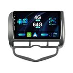 SXAUTO IPS Android 13 Car Stereo For Honda Fit/City/Jazz (2002-2007) - 4G+64G - Wireless CarPlay/Android Auto - LED Camera + MIC - 9 Inch 2 Din - DAB Steering Wheel Fast-boot 360-Cam WIFI AHD DSP