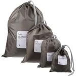 WINOMO 4Pcs Nylon Drawstring Bag, Drawstring Storage Bag, Multi Drawstring Storage Ditty Bags for Travel& Outdoor Activity