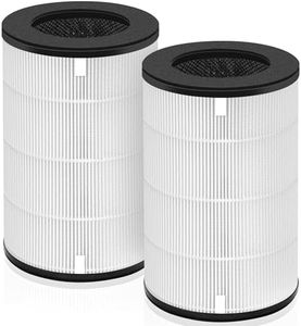 AP-T30 AP-PET35 Replacement Filter for HoMedics TotalClean Air Purifier AP-T30FL AP-T30WT AP-PET35FL AP-PET35-WT, 360° Filtration 5 Layers 3 in 1 H13 True HEPA Filter, 2 Pack