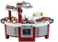 Theo Klein 9125 Miele Kitchen No. 1 I Can be played on both sides I Hotplate with sound I With lots of accessories I Toy for children aged 3 years and up