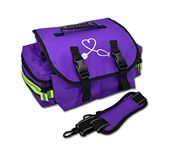 Lightning X Products Lightning X Small EMT Nurse/Midwife First Responder Trauma EMS Jump Bag w/ Dividers (Purple)