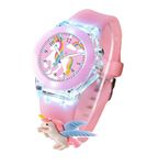 FRIEDRICH 3D Cartoon Charecter Multi Colour Light Children Kids Watch for Boys Girls Analog Watch Boys Best Gift Baby Boys Girl Digital Watch for Kids Watch for 3+ to 11 Year Old boy Girl (Pink)