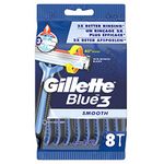 Gillette Blue 3 Disposible Razors, Pack of 8