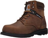 Carhartt Men's 6 Work Safety Toe NWP Work Boot, Crazy Horse Brown Oil Tanned, 10.5 M US