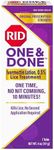 RID One & Done, Just One Application Head Lice Treatment, No Combing Required, Prescription Strength Ivermectin Lotion for Children & Adults, Eliminates Super Lice & Renders Eggs Non Viable