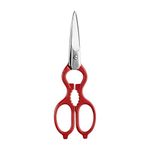 ZWILLING 43924-200 Forged Multi-Purpose Kitchen Shears, Stainless Steel, Red