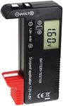 Digital Battery Tester Universal Battery Volt Checker for AA/AAA/C/D / 9V / 3.7V Lithium Batteries /1.5V Button Cell Batteries Household Battery Life Level Testers