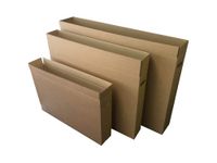 Up to 24" TV Removal Cardboard Moving Box - ideal for Screens, Artwork, Mirrors & Pictures (1)