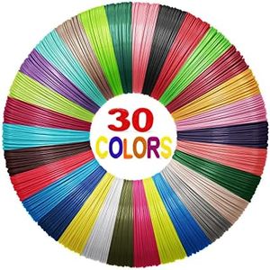 Yungden 1.75mm 3D Pen Filament Refills, 30 Colors 3D Pen Colors, Each Color 10 Feet, Total 300 Feet, Compatible with MYNT3D and SCRIB3D 3D Pens, Not Used for 3Doodler Pen (3D Pen Not Included)