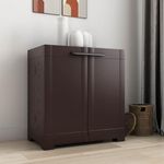 Nilkamal Freedom Mini 09 (FMSC09) Shoe Rack Plastic Cabinet 3-Year Warranty with Dustproof Door – Shoe Rack for Home, Chappal Stand for Home Indoor & Outdoor, Shoes Rack Plastic with Door.