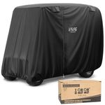 10L0L Golf Cart Cover Waterproof Dust Sunproof and Durable for 4 Passenger,Fits EZGO, Club Car and Yamaha Golf Carts (Size L)