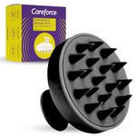 Careforce - The Force Behind Your Health Scalp Massager For Hair Growth Shampoo Scrub Hair Massager Soft Silicone Head Massager Scalp Scrubber Exfoliator,Anti-Dandruff Hair Scalp Massager Brush- Black