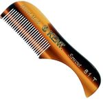 Kent Handmade Fine Toothed Moustache and Beard Comb for Men, 7.3 cm