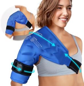 Atsuwell Shoulder Ice Pack Rotator Cuff Cold Therapy, Reusable Gel Ice Wrap for Shoulder Injuries & Pain Relief, Bursitis, Tendonitis, Swelling, Recovery for Man and Women