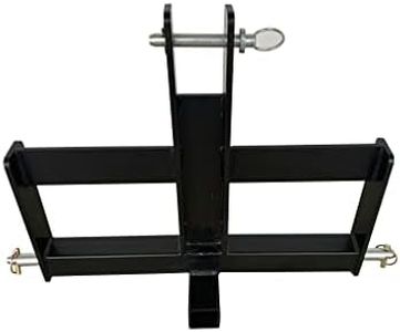 Field Tuff FTF-02RWB Hitch, Category 1 Tractors, Holds Suitcase, 2" Receiver, Add Extra Weight for Traction, Ideal for Moving Trailers-26 Wide, Black