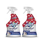 Resolve Pet, Dog & Cat Stain Removal, Carpet Cleaner with Odour Stop, Trigger, 650 ml (2 count)