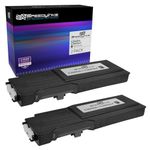 Speedy Inks - Dell Compatible C2660 C2660Dn C2665dnf Set of 5 High Yield Toner Cartridges 593-BBBU Black 593-BBBT Cyan 593-BBBS Magenta and 593-BBBR Yellow for use in Dell C2660dn Dell C2665dnf 2pk - Black