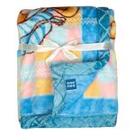 Mee Mee Ultra Soft Plush Newborn Baby Blanket | Lightweight & Super Comfortable Swaddle for Infant & Toddler | Wrapper for Girls & Boys | Blue, 100X120 CM