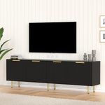 Furnicare Black TV Stand for Bedroo