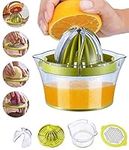 Snowpea Manual Juicer Lemon Squeezers Dishwasher Safe, Multifunctional Orange Citrus Lime Juicer, Hand Fruit Press with Measuring Container 400ml