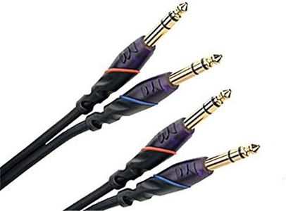Monster Cable M DJ-m-2 m par de DJ de 2 Metros Cables (1/4 Pulgadas a 1/4 Pulgadas)