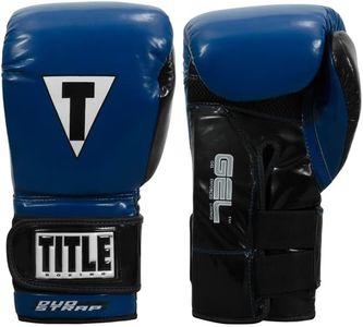 TITLE Boxing Gel Glory Super Bag Gloves 2.0, Blue/Black, 12 oz