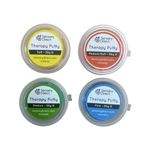 Sensory Direct Therapy Putty - Pack of 4 | For Strengthening & Motor Skills for Autism, Arthritis, Sensory Disorders & Special Needs Kids & Adults | Hand & Finger Physio Exercise | Non Toxic